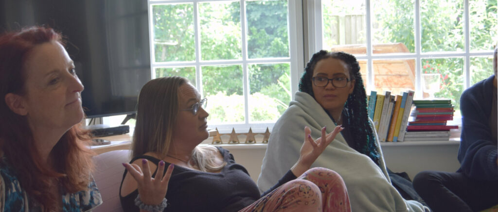 Photo of doula's on a doula preparation course